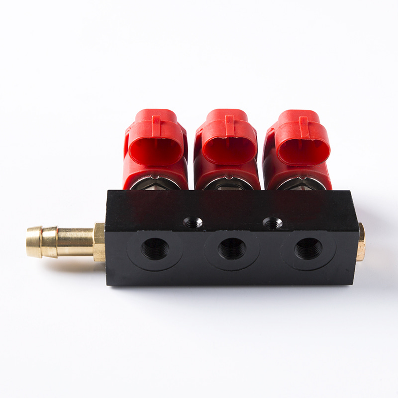 INJECTEUR GNC/GPL 3 CYLINDRES ROUGE BOBINE 3OHMS