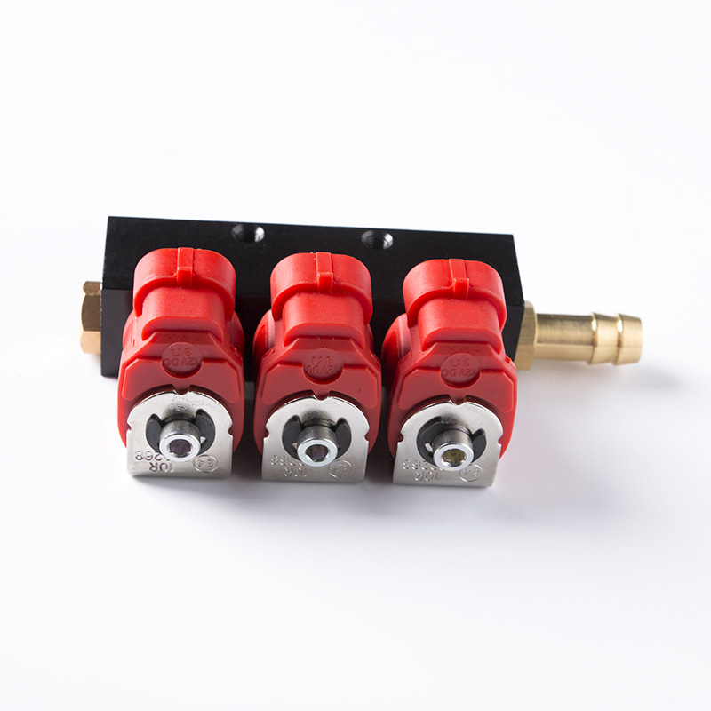 INJECTEUR GNC/GPL 3 CYLINDRES ROUGE BOBINE 3OHMS